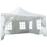 VCM Pavillon Maße ca. 4x4 m wasserabweisende 180g / m2 PE Plane Partyzelt Gartenzelt