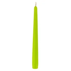 Sovie CANDLES Spitzkerzen Gastronomie Ø 2,2cm x 24cm in Hellgrün 50 Stück