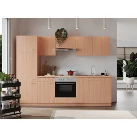 Respekta Küchenzeile Basic 270 cm buche