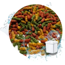 Warnick ́s Tierfutterservice Warnick ́s Premium Teichsticks 3-farbig - für Koi & Zierfische - 5 Liter im Eimer - geringe Wasserbelastung