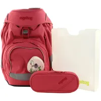 ergobag Schulranzen Prime Set Lamas in Bärjamas pink - Rosa