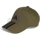 Adidas Unisex Bball 3S Cap New Logo, Olive strata/Black, S