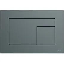 TECE TECEvelvet WC-Betätigungsplatte für Zweimengentechnik, Grigio Londra / Anthrazit