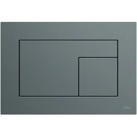 TECE TECEvelvet WC-Betätigungsplatte für Zweimengentechnik, Grigio Londra / Anthrazit