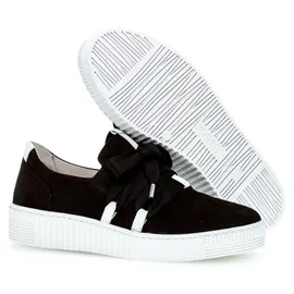 Gabor Damen, Low-Top Sneaker, Slipper, Schnürschuh mit aufgesetzter Zierschnürung
