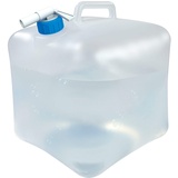 Aktive 52988 – 15 Liter faltbarer Wassertank | Campingzubehör | Wasserbehälter, 24x24x28 cm, Polyethylen | Einstellbarer Wasserhahn, Tragegriff | Wassertank und Campingdusche