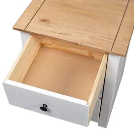 vidaXL Nachtschrank 46 x 40 x 57 cm Weiß