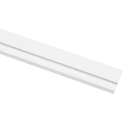 Vorhangschiene GARDINIA Gr. 2, weiß, L:200cm, Metall, Gardinenstangen, Serie Aluminim-Vorhangschiene