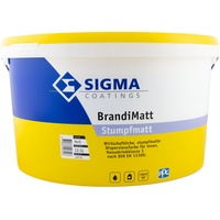 Sigma Brandimatt 12,5L weiss, Stumpfmatt, Wirtschaftliche Wandfarbe