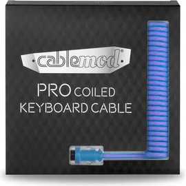 CableMod Pro Coiled Keyboard Cable USB-C zu USB Kabel 1,5 m USB A USB C Blau