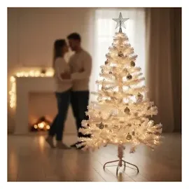 Gravidus Weihnachtsbaum weiß Tannenbaum Kunstbaum Christbaum Kunststoff 150cm