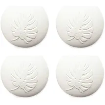 Metrox Wandvase Luftbefeuchter 4-teiliges Set aus Keramik BOTANICAL flach zur Befestigung am Heizkörper Heizung Wasserverdunster Diffuser a1658