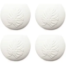 Metrox Wandvase Luftbefeuchter 4-teiliges Set aus Keramik BOTANICAL flach zur Befestigung am Heizkörper Heizung Wasserverdunster Diffuser a1658