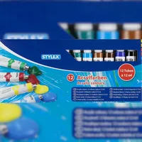 Stylex Acrylfarbe 12 St. 12 ml farblich sortiert