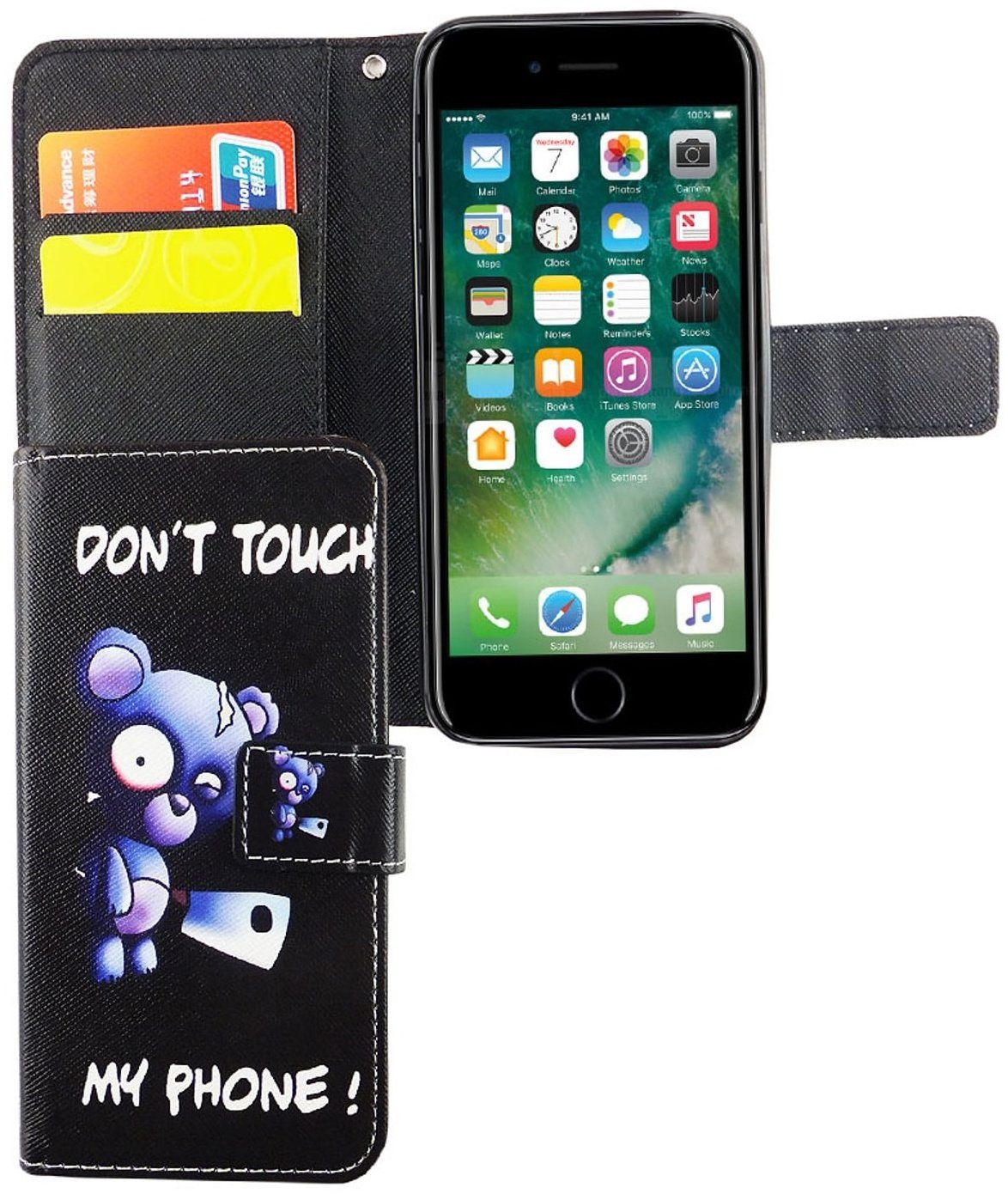 Hülle Handy Schutz für Apple iPhone 6 / 6s Case Cover Tasche Wallet Etui Bumper