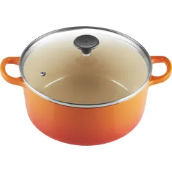 Tradition Collection Bräter 22 cm Feuriges Orange mit Glasdeckel