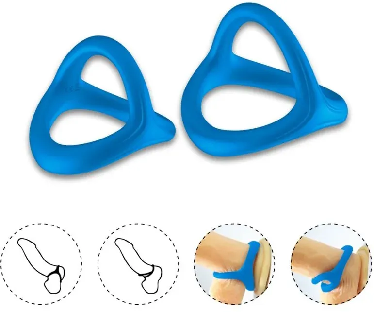 Armony - Tresor Doppelter Silikonring Blau