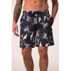 Herren Badehose Beachwear Alloverprint Elastikbund bis 8 XL blau XL
