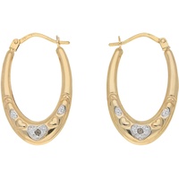 VIVANCE Paar Creolen »Diamant«, 53081719-0 Gelbgold 375,