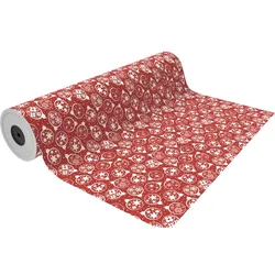 1x Rolle Rotes Weihnachtsgeschenkpapier Kugeln 62cmx90m - Geschenkpapier für Weihnachten, Weihnachtsgeschenkpapier, Recycelt