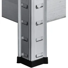 SCHULTE Regalwelt Schwerlastregal Stahl 180 cm x 90 cm x 45 cm silber
