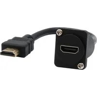 Exsys D-Typ Kabel-Adapter HDMI Buchse zu Stecker, 20 cm