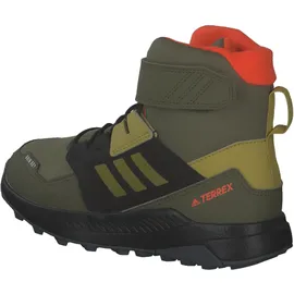 Adidas Terrex Trailmaker High Cold.RDY Hiking Shoes Wanderschuhe, Focus Olive/Pulse Olive/Orange, 33 EU