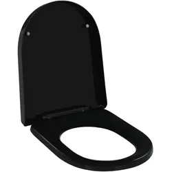 vidaXL Toilettensitz mit Absenkautomatik und Quick-Release Schwarz