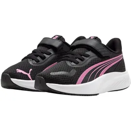Puma Pounce Lite Kinder Black/Posie Pink/White 28