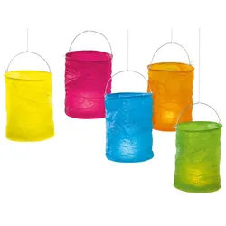 Papierlaternen »Farbig«, 5er-Set
