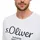 S.Oliver Herren T-Shirt mit Label-Print, Weiss, 3XL