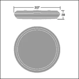 Thorn LED-Wandleuchte KAT RD 1000-830 HF