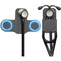 SKYREH Stethoskop-Halter-Clip, magnetisch, Premium-Leder, Stethoskop-Hüfthalter, leicht, tragbar, Holster für Ärzte, Krankenschwestern, EMT, Medizinstudenten, für 3M Littmann & Most Stethoskop (Grau)
