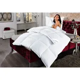 Home Affaire Daunenbettdecke + Kopfkissen HOME AFFAIRE "Köniz, Bettdecke 135x200&155x220 cm mit 80x80 cm Kissen Made in Green", weiß, B/L: 135cm x 200cm Anzahl Teile 1, B/L: 80cm x 80cm Anzahl Teile 1, Bezug: Baumwolle Füllung: Entendaune/-feder, extrawarm, Bettdecken