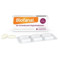 BIOFANAL bei Scheidenpilz 100 000 I.E. Vaginaltab. 6 St