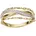FIRETTI Goldring "Schmuck Geschenk Gold 585, tlw. mehrreihig, bicolor, massiv" Gr.