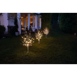 NORTHPOINT LED Sträucher Birkenoptik Weihnachtsdeko Outdoor warmweiße LEDs | 85cm