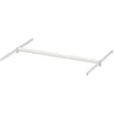 IKEA HJÄLPA Kleiderstange + 2 Aufhängeleisten verstellbar/weiß