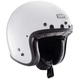 Simpson Chopper Solid Jethelm - Weiß - L