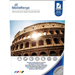 MediaRange Tintenstrahl-Fotopapier A4, matt, doppelseitig, 140g, 100 Blatt