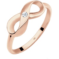 Elli DIAMONDS Infinity Unendlich Diamant 0.03 ct. 925 Silber Ringe Damen