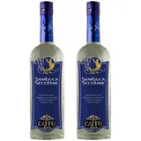 Caffo Secolare Sambuca 2er Set, Spirituose aus Kalabrien, Alkohol, 42%, 2x500 ml