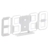Lunartec Digitale Jumbo-LED-Tisch- & Wanduhr, 3D, Wecker, dimmbar, 28 cm