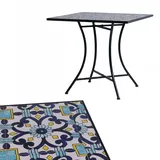 Mosaik Tisch Mosaiktisch Gartentisch Outdoortisch Bistrotisch Garten 77x77xH70cm