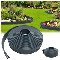 AUFUN Rasenkante Beetbegrenzung Kies Beeteinfassung Mähkante, FLEXIBLER Kunststoff Gartenwegen Beetumrandung, 96mm Höhe, für Garten, Hof 1500 cm