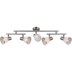 LED 20 Watt Decken Strahler Beleuchtung beweglich Acryl Kugeln Chrom Ring