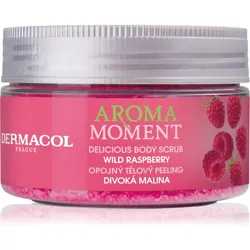 Dermacol Aroma Moment Wild Raspberry Körper-Peeling mit Zucker mit Himbeerduft 200 g