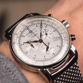 Zeppelin 100 Jahre Zeppelin 7680 Milanaise 42 mm 7680M-1