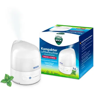 Wick Persönlicher Kaltluft-Ultraschall-Luftbefeuchter – Klein, einfach zu bedienen, leise – für zu Hause, das Schlafzimmer, Heimbüro und Kinderzimmer – VapoPad mit ätherischem Öl inklusive – WUL510