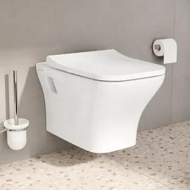 Vitra Matrix Wand-WC mit WC-Sitz Weiß Smooth Flush